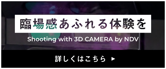 バナー：臨場感あふれる体験を／3Dカメラ撮影サービス